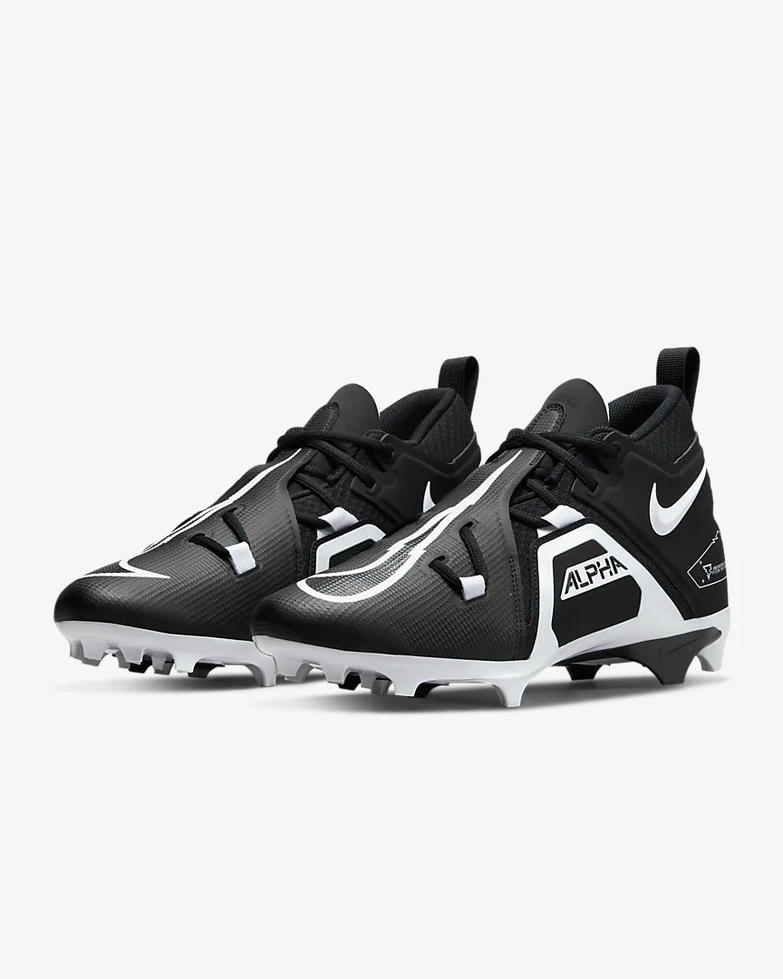 Nike Alpha Menace Pro 3 deals Black White Football Cleats Size 12.5