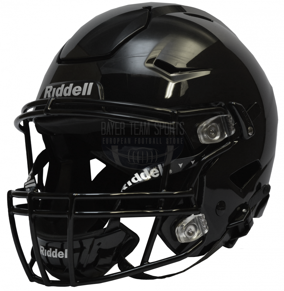 Riddell SpeedFlex Black (Facemask + HardCup Chinstrap Included)