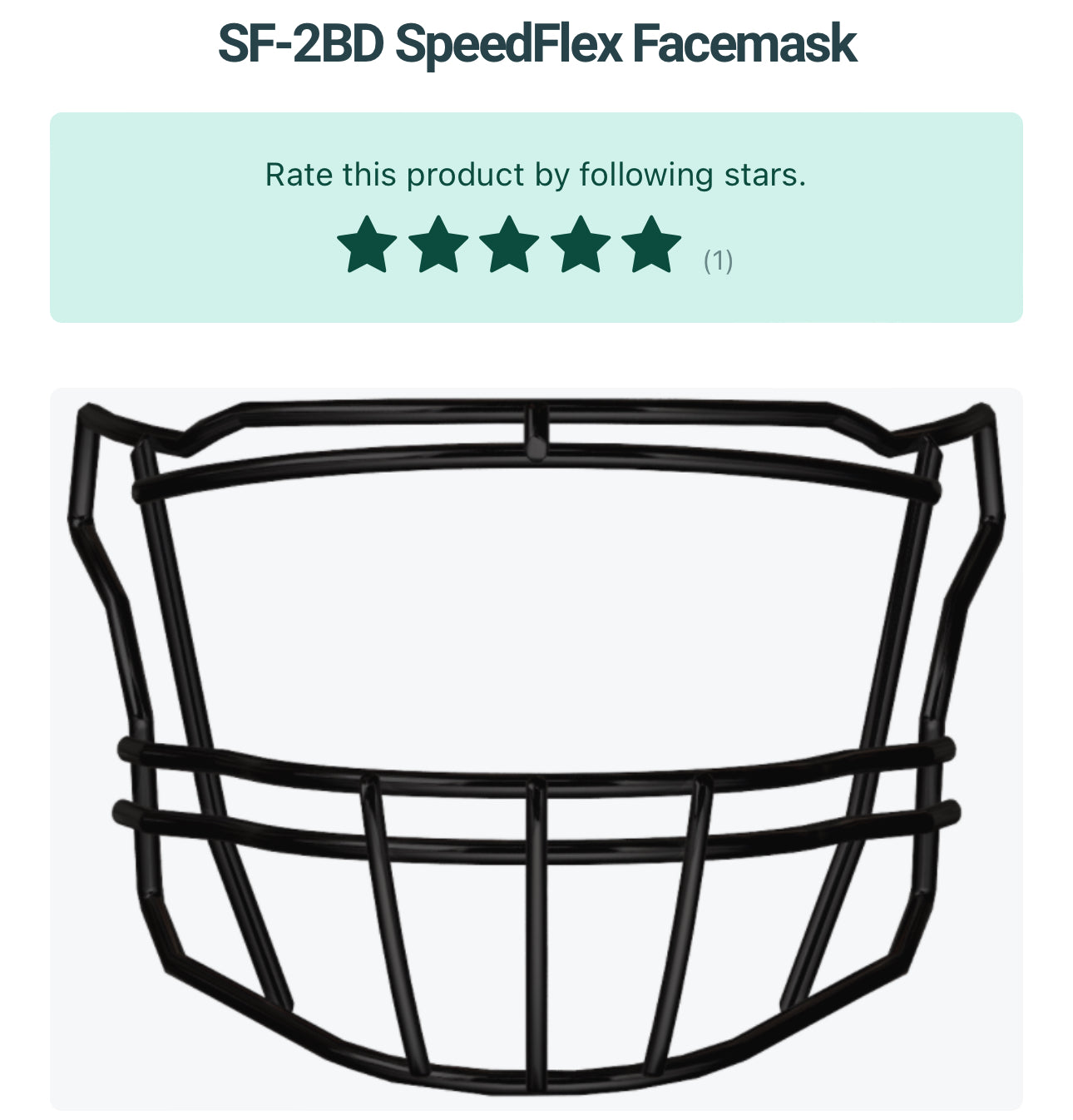 Riddell SpeedFlex  Black (Facemask + HardCup Chinstrap Included)