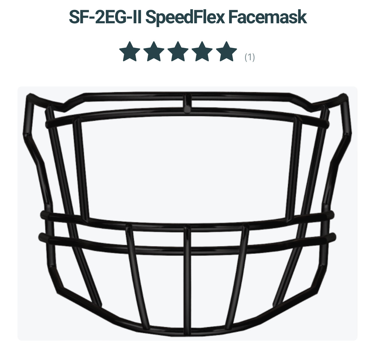 Riddell SpeedFlex  Black (Facemask + HardCup Chinstrap Included)