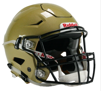 Riddell SpeedFlex Metalic Vegas Gold (Facemask + HardCup Chinstrap Included)