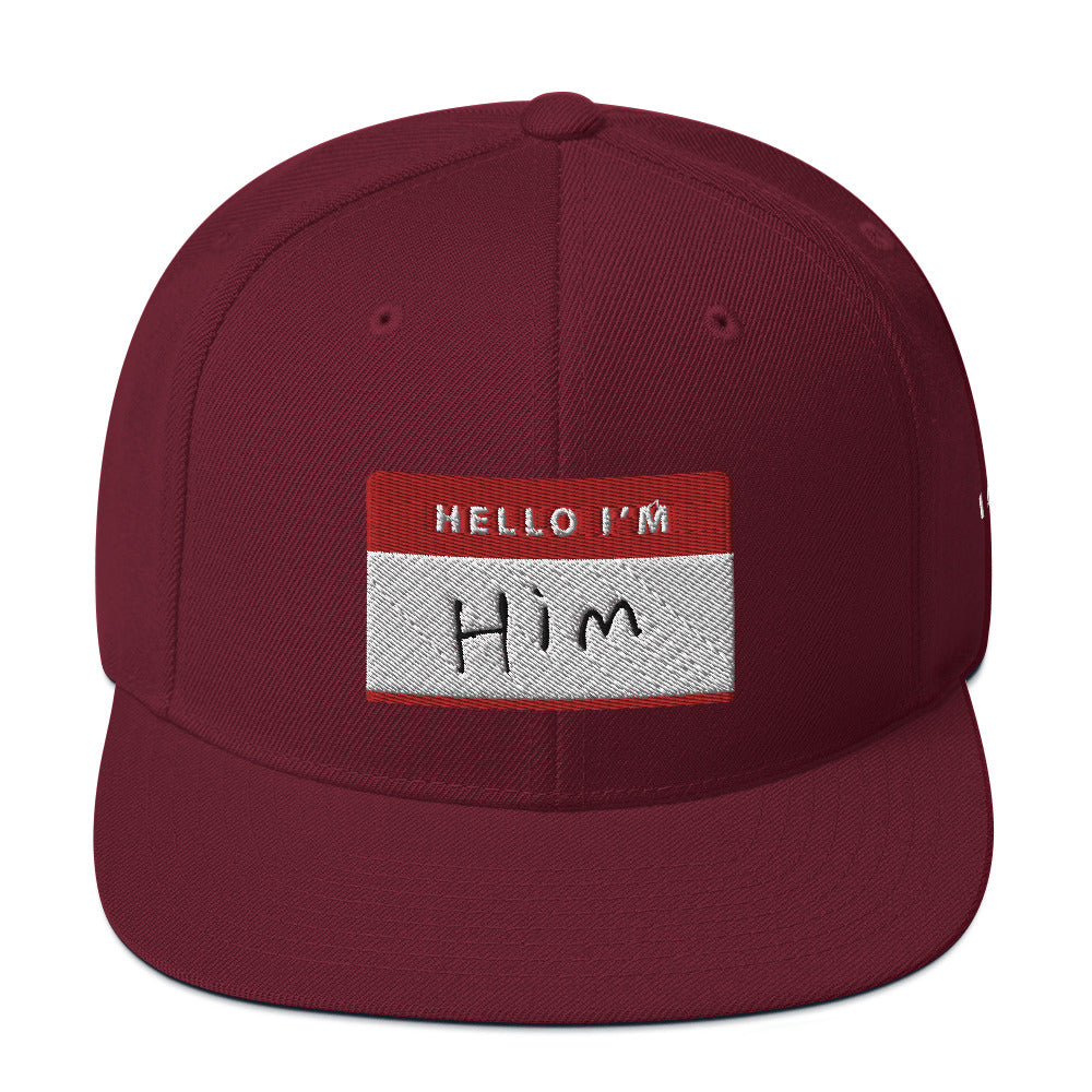 Hello, I'm Him- Snapback - www.SportsTakeoff.com