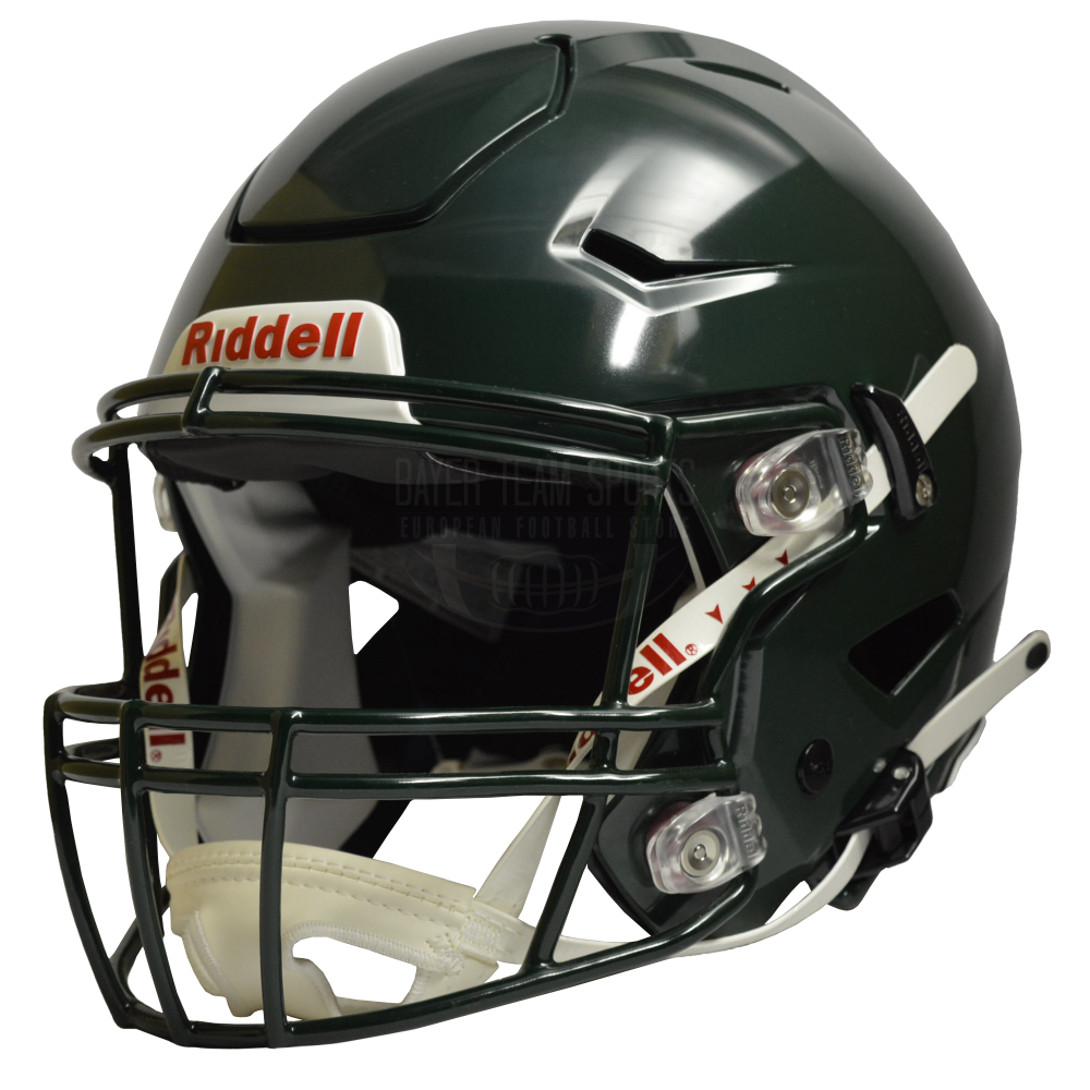 Riddell SpeedFlex Forrest Green High Gloss (Facemask + HardCup Chinstrap Included)