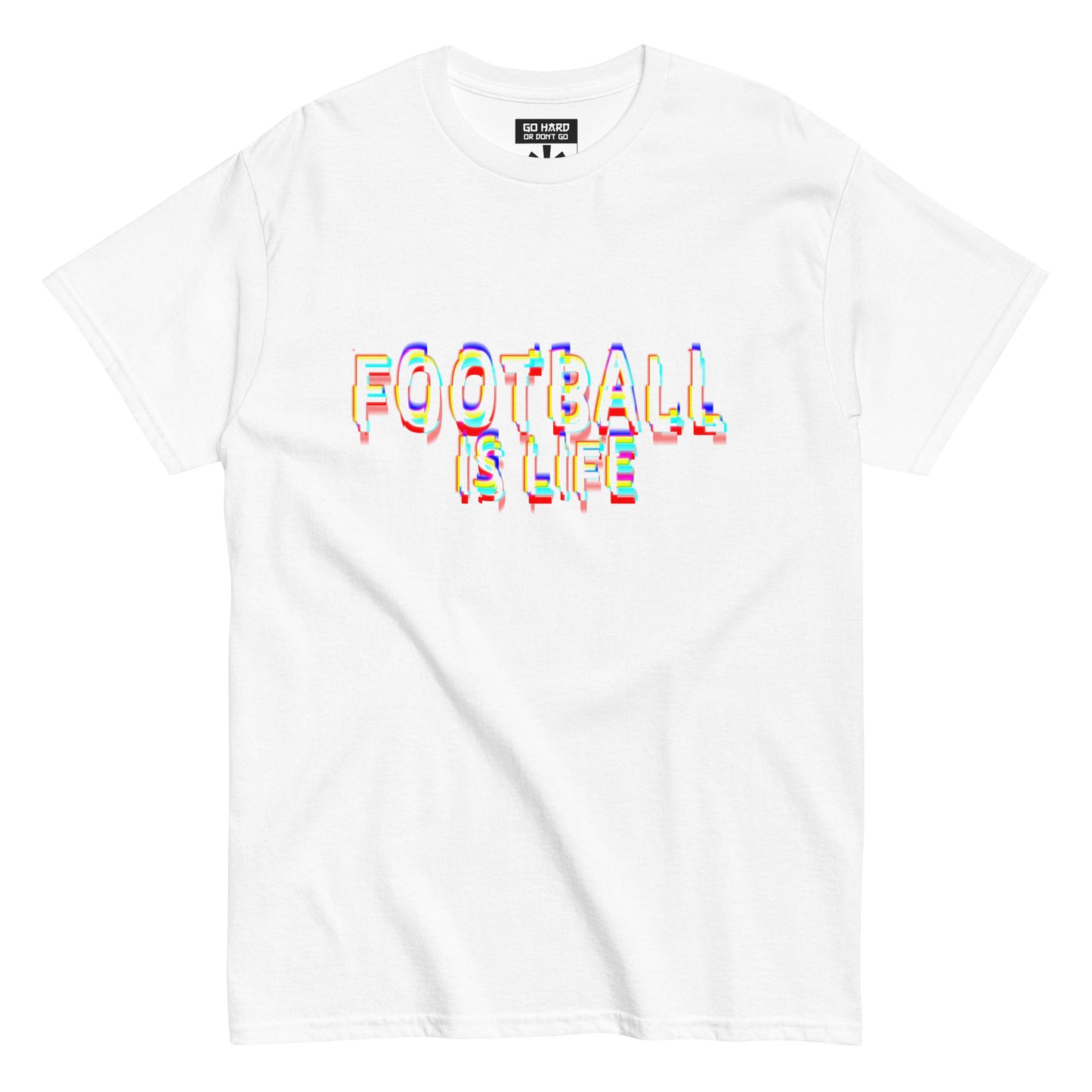 Football is Life Glitch - Men's classic tee - www.SportsTakeoff.com