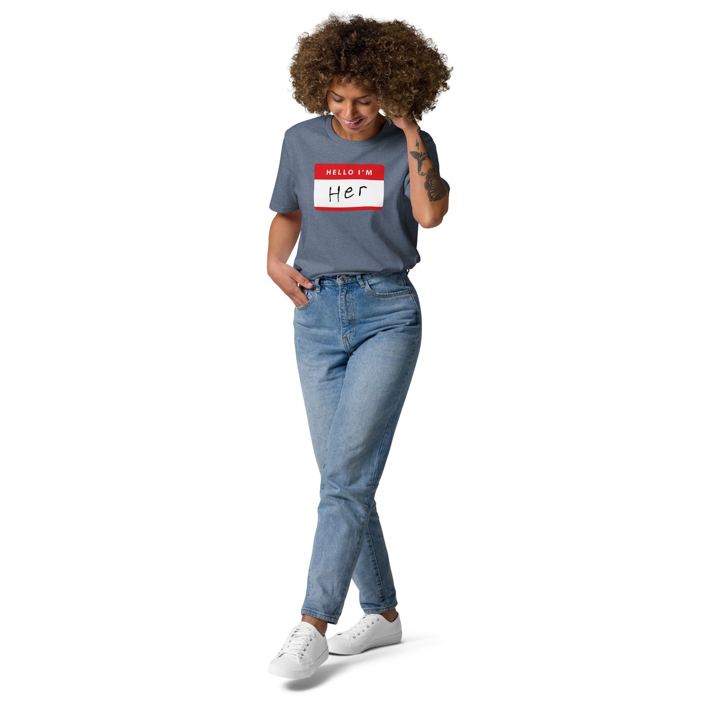 Hello, I'm Her - Unisex organic cotton t-shirt - www.SportsTakeoff.com