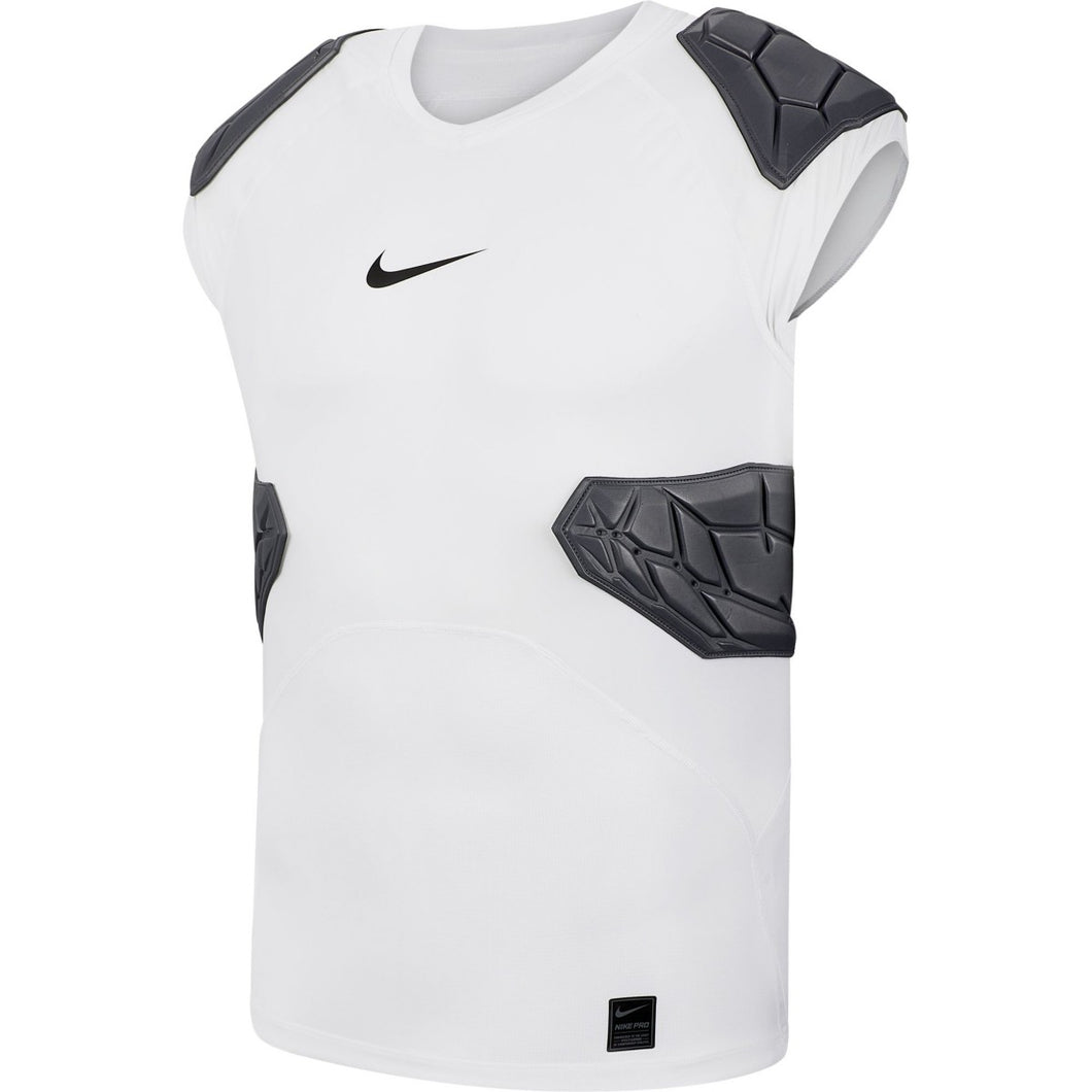 Nike Mens Pro Combat Hyperstrong 3.0 Compression 4-pad Football  Shirt-White-Large : : Clothing, Shoes & Accessories